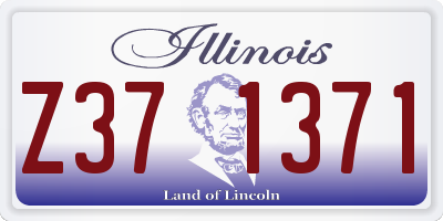 IL license plate Z371371