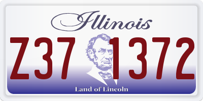 IL license plate Z371372