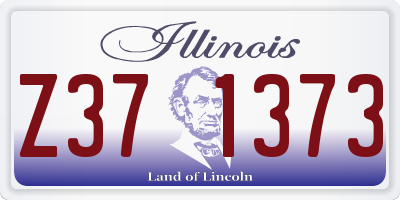 IL license plate Z371373