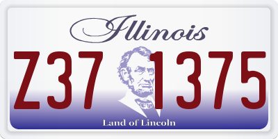 IL license plate Z371375