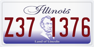 IL license plate Z371376