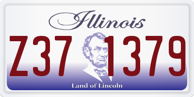 IL license plate Z371379
