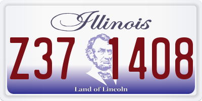 IL license plate Z371408