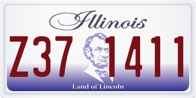 IL license plate Z371411