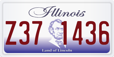 IL license plate Z371436