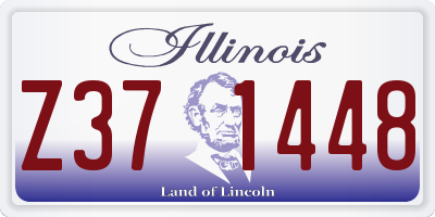 IL license plate Z371448