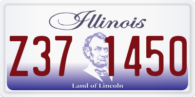 IL license plate Z371450