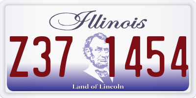 IL license plate Z371454