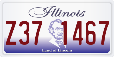 IL license plate Z371467