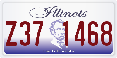 IL license plate Z371468