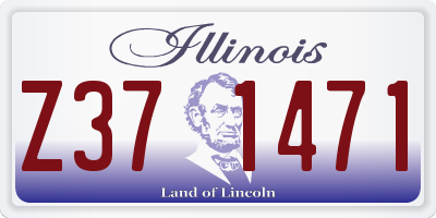 IL license plate Z371471