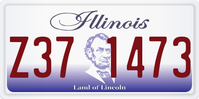 IL license plate Z371473