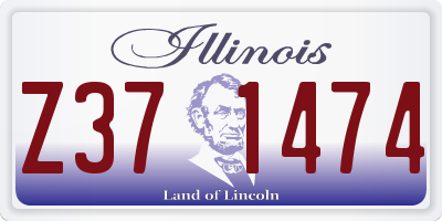IL license plate Z371474