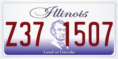 IL license plate Z371507