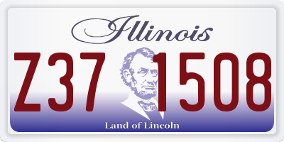 IL license plate Z371508