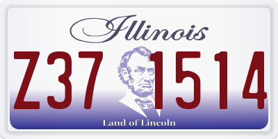 IL license plate Z371514