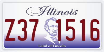 IL license plate Z371516