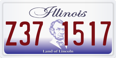 IL license plate Z371517