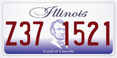 IL license plate Z371521