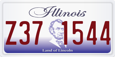 IL license plate Z371544