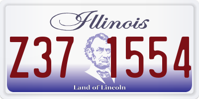 IL license plate Z371554