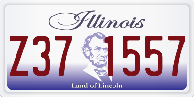 IL license plate Z371557