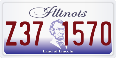 IL license plate Z371570