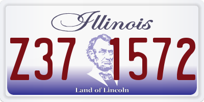 IL license plate Z371572