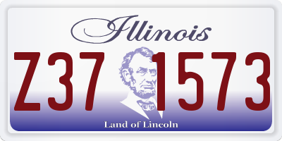 IL license plate Z371573