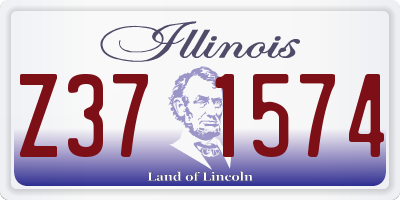 IL license plate Z371574
