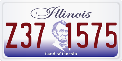 IL license plate Z371575