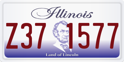 IL license plate Z371577