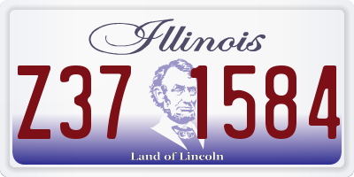 IL license plate Z371584
