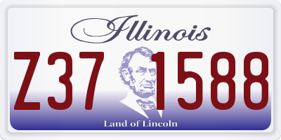IL license plate Z371588