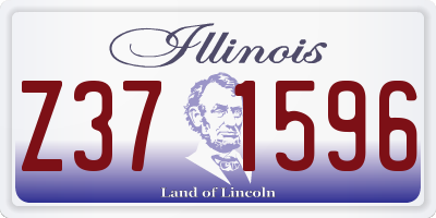 IL license plate Z371596