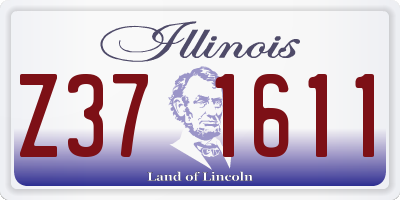 IL license plate Z371611