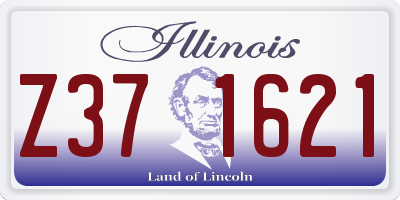 IL license plate Z371621