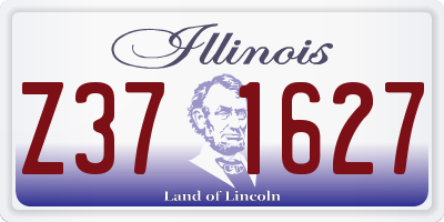 IL license plate Z371627