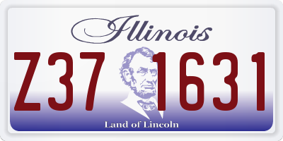IL license plate Z371631