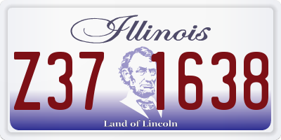 IL license plate Z371638