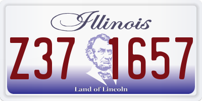 IL license plate Z371657