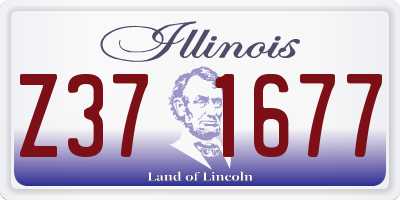 IL license plate Z371677