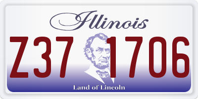 IL license plate Z371706