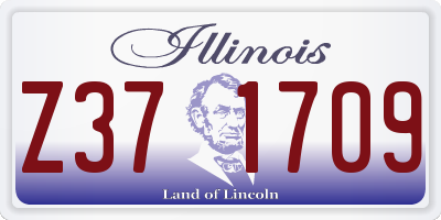 IL license plate Z371709