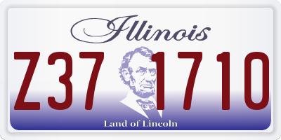 IL license plate Z371710