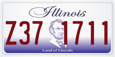 IL license plate Z371711