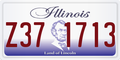 IL license plate Z371713