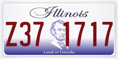 IL license plate Z371717