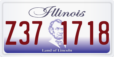 IL license plate Z371718