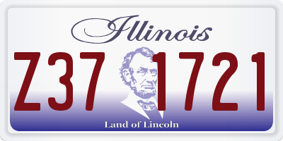 IL license plate Z371721